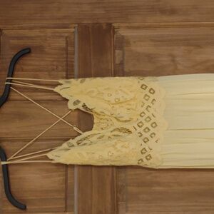 Free People Adella slip dress Yellow